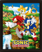 Sonic The Hedgehog 3D Lenticular plagát Catching Rings 26 x 20 cm